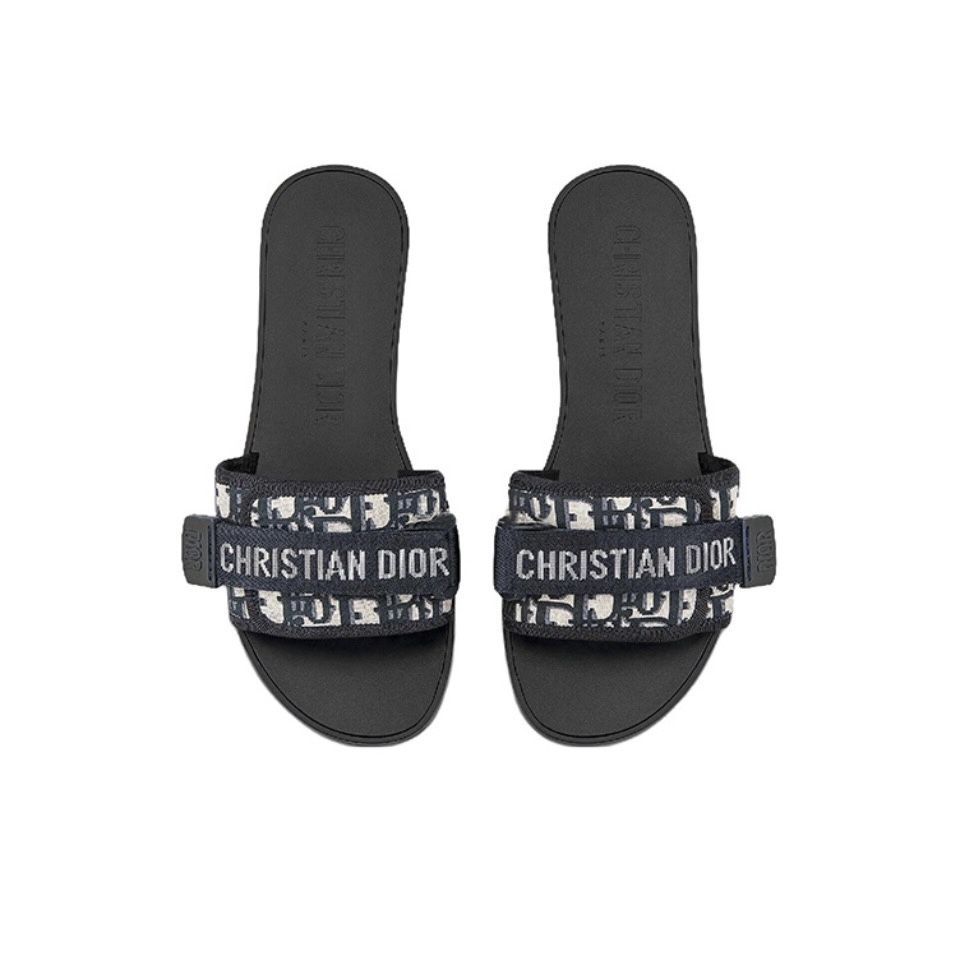 Dior DWAY Slide Slipper Sandals With Adjustable Type Slide Sandal (Replica)