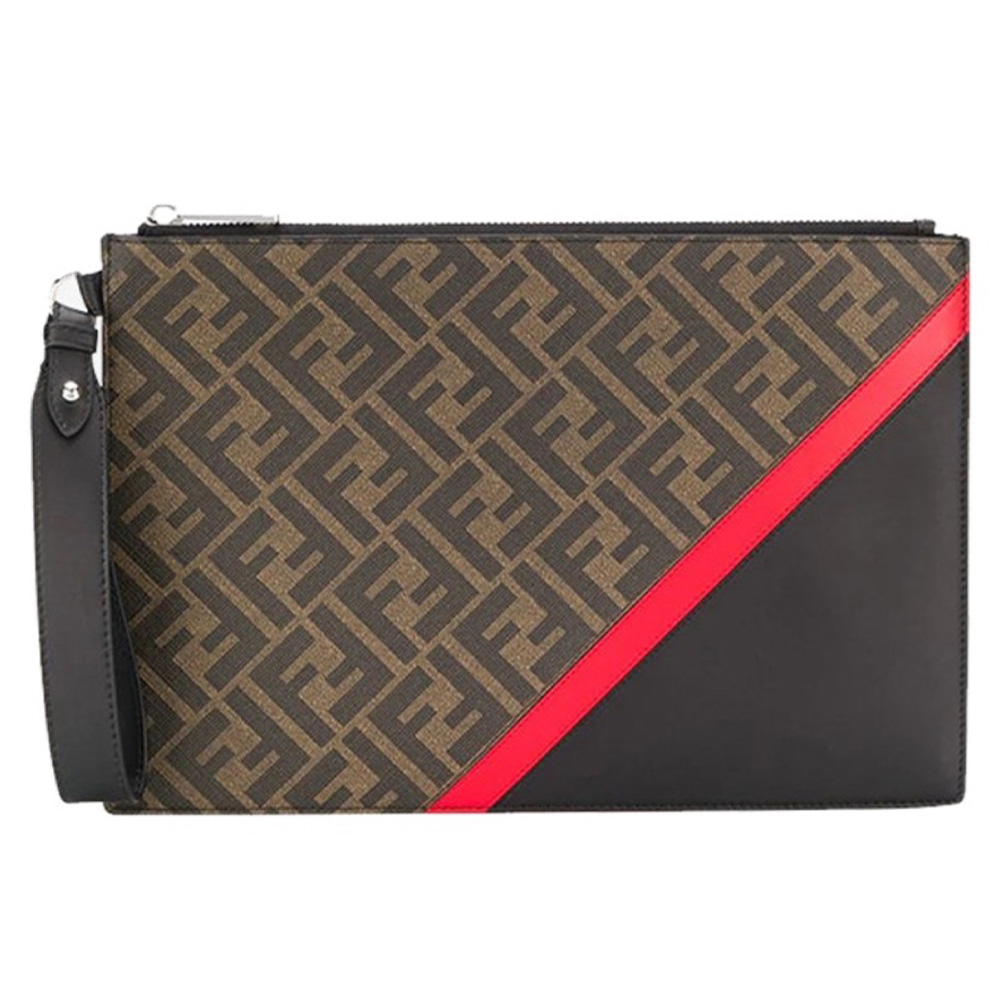FENDI Printed Canvas Clutch (Replica)
