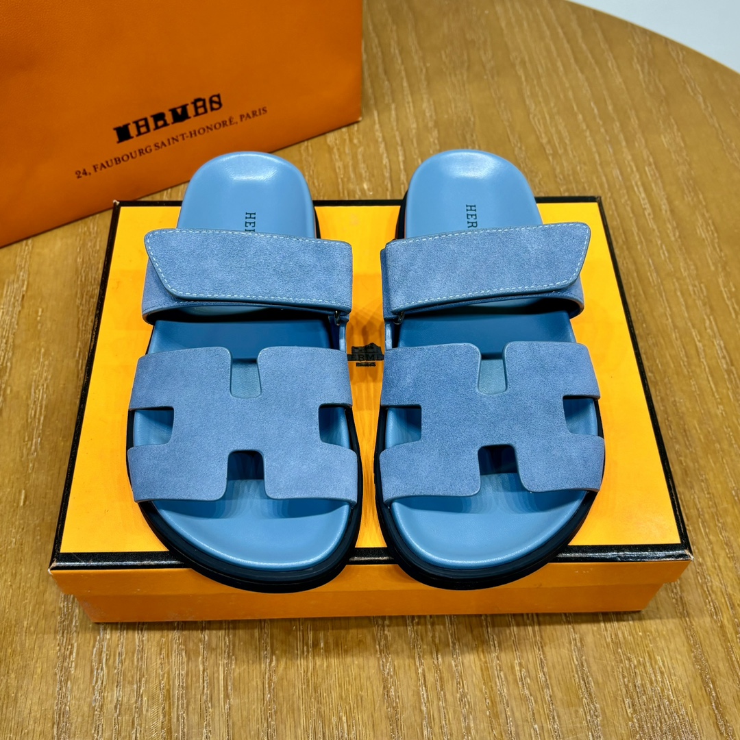 Hermès Chypre leather sandals （Replica）