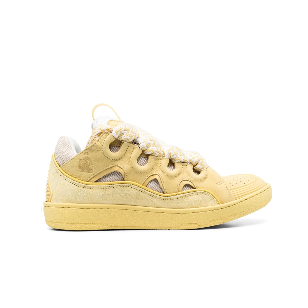 Lanvin LEATHER CURB SNEAKERS(Replica)