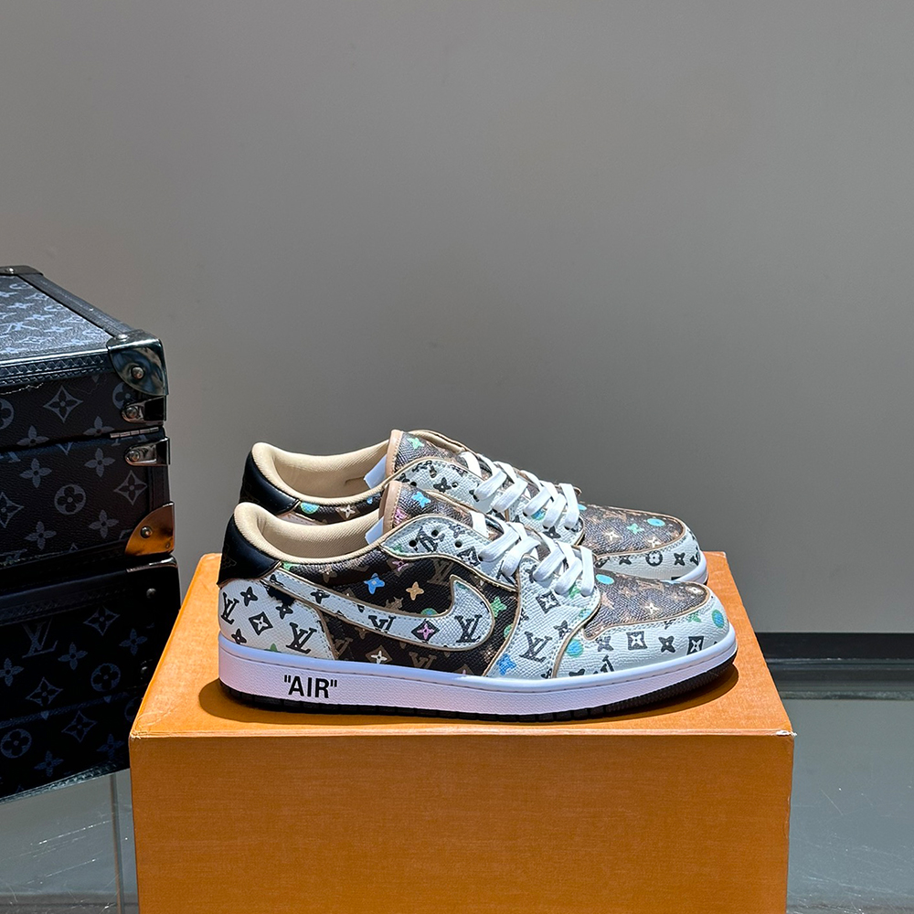 Louis Vuitton X Nike Co-Branded Casual Men's Sneakers (Replica)