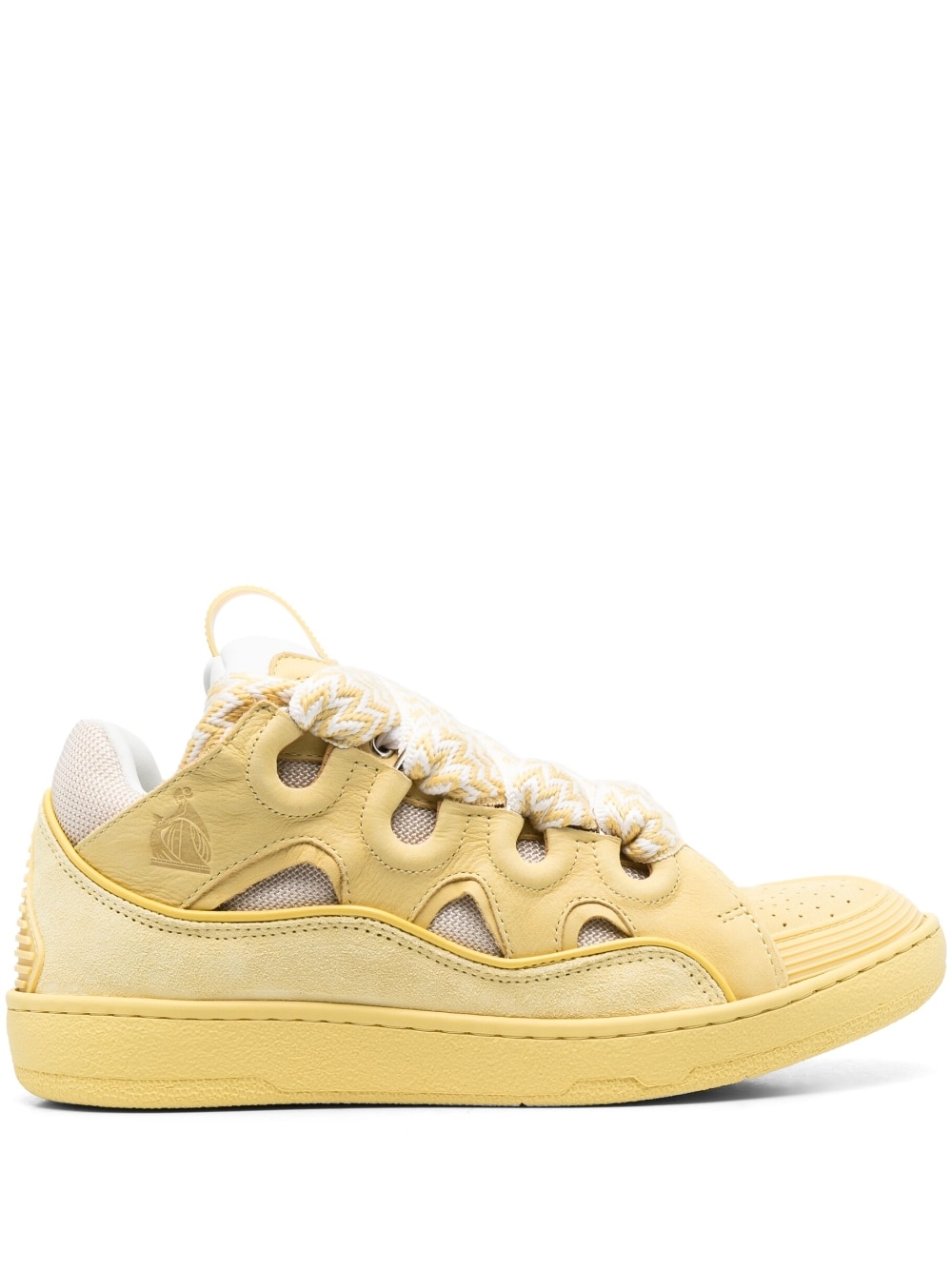 Lanvin LEATHER CURB SNEAKERS(Replica)