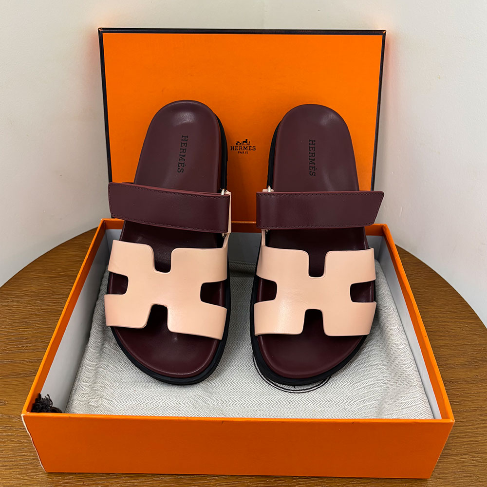 Hermès Chypre leather sandals （Replica）