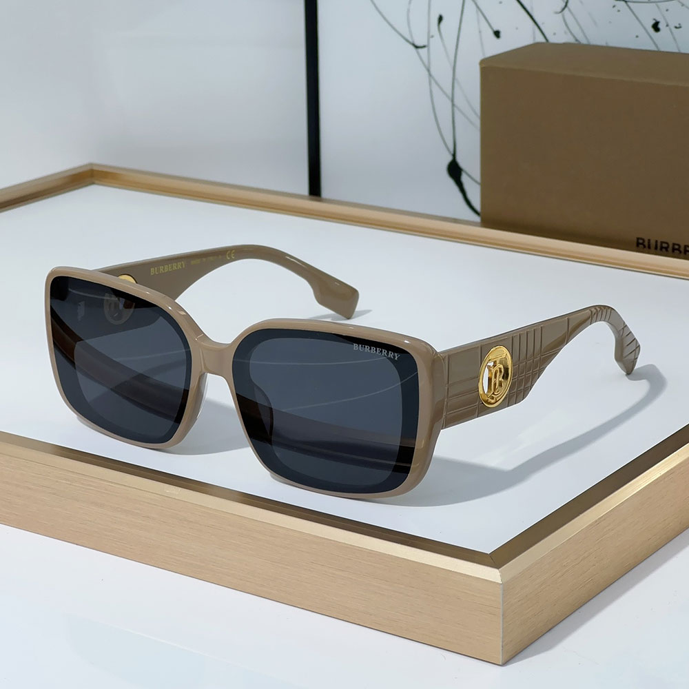 Buberry Mirror leg Hollowed out Logo Sunglasses Top quality (Replica)
