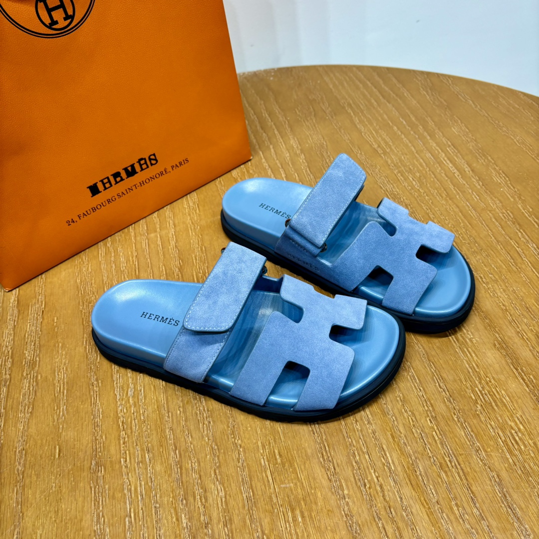 Hermès Chypre leather sandals （Replica）