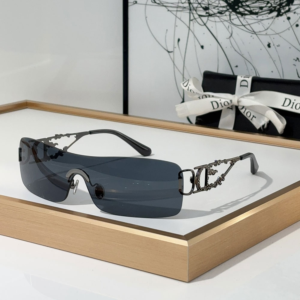 Dior One-piece Rimless Hollow-out Sunglasses Top quality (Perfect Replica)