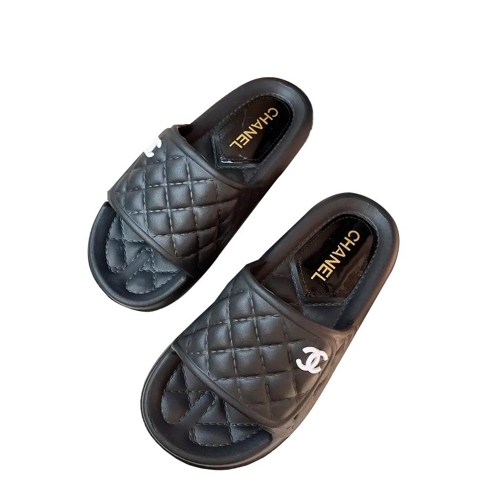 Chanel Shoes Flat Slippers Slide Sandal (Replica)