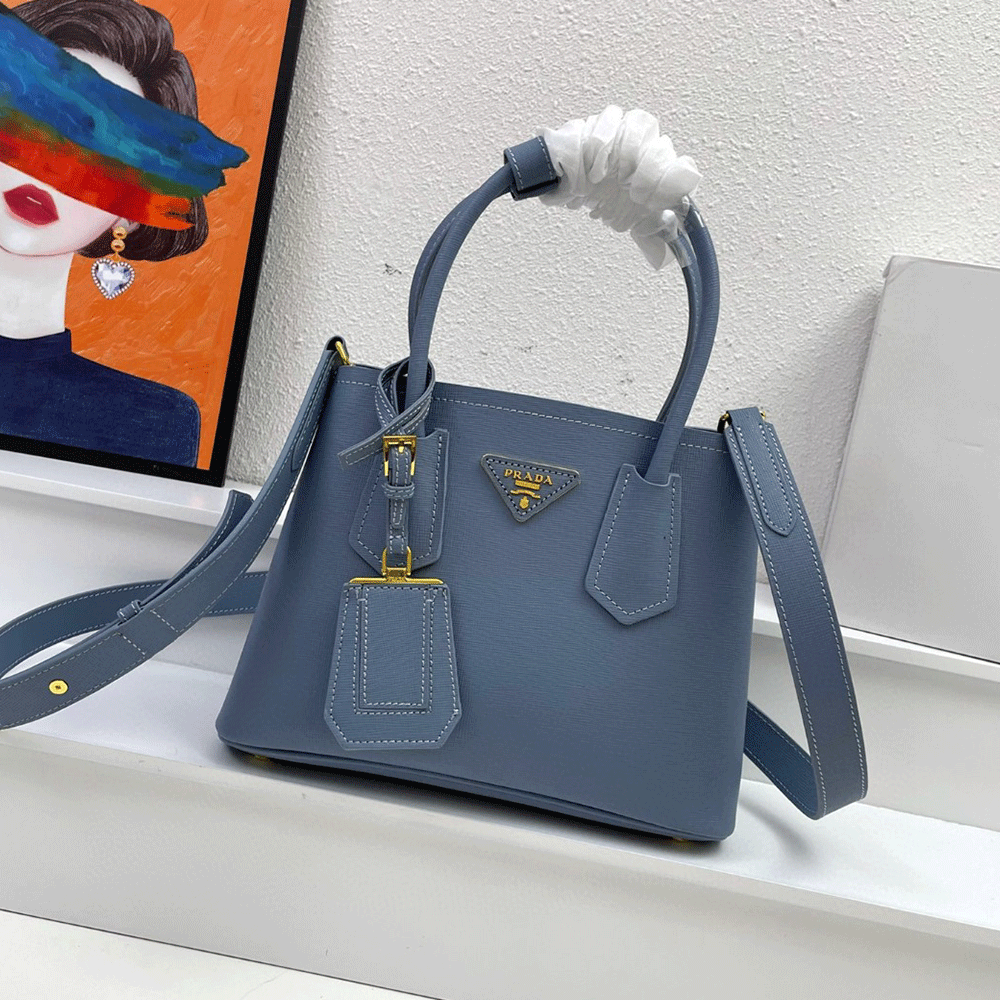 Prada Double Saffiano Leather Handbag (Replica)