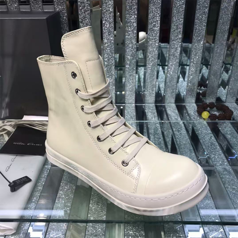 Rick Owens Drkshdw High-Top Leather Sneakers (Replica)