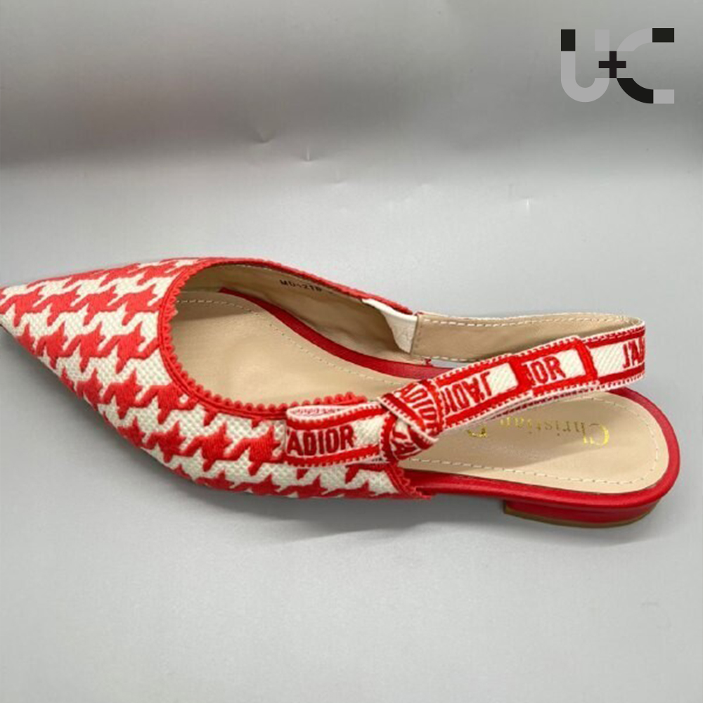 Dior Cotton Houndstooth J'Adior Slingback Heel (Replica)