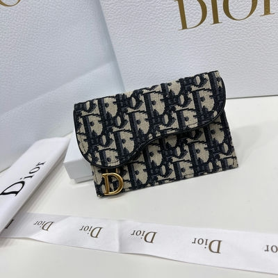 Dior Canvas Saddle Shape Wallte (Replica)