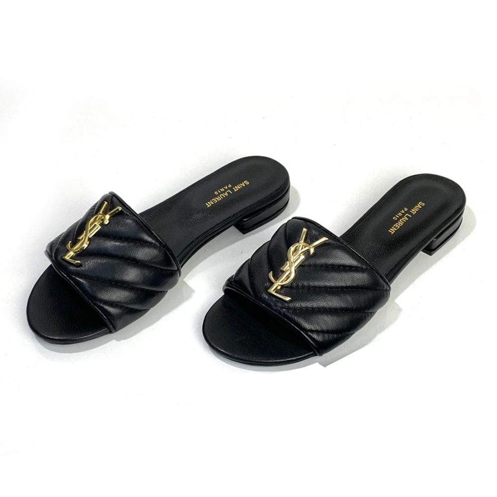 YSL Saint Laurent Gold Label Slippers (Replica)