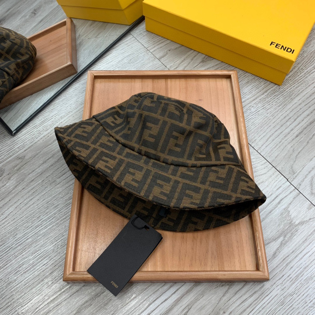 Fendi Breathable And Comfortable Fisherman Hat Sunhat （Replica）
