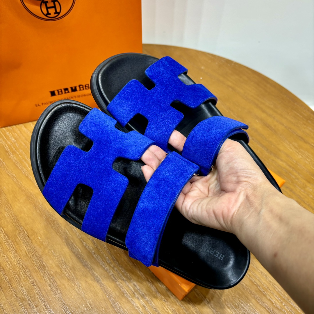 Hermès Chypre leather sandals （Replica）