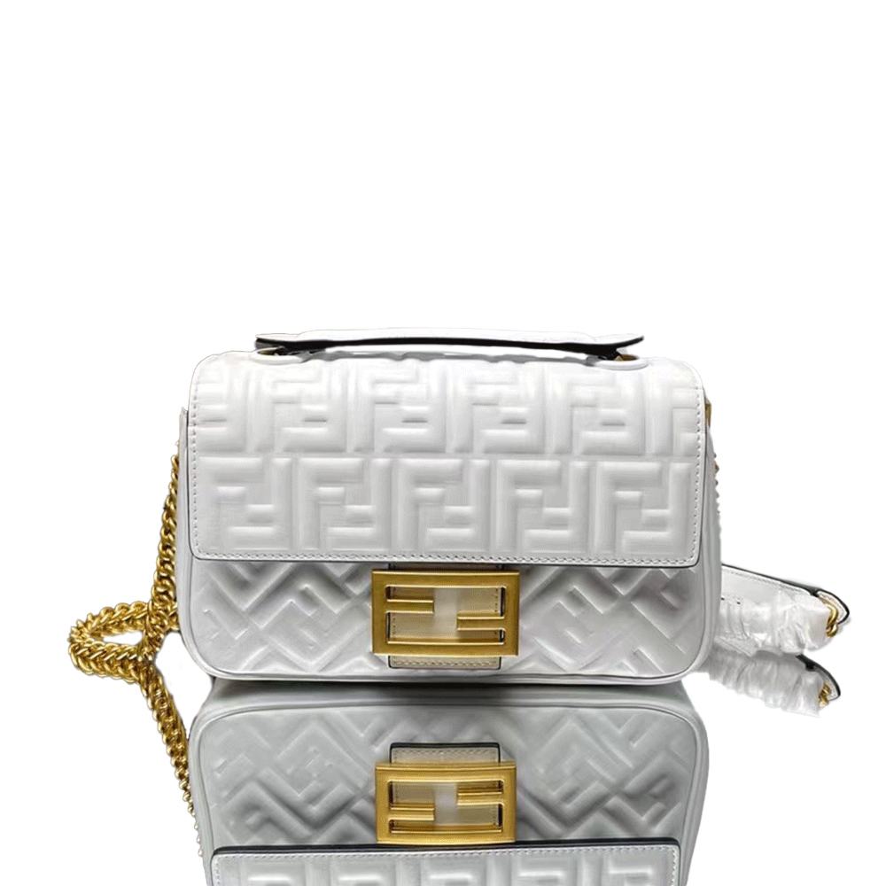 Fendi Mid-length Baguette ChainFF Theme Pattern Bag （Replica）