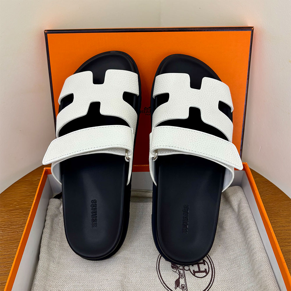 Hermès Chypre leather sandals （Replica）
