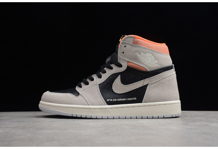 Air Jordan 1 Neutral Grey Hyper Crimson 555088-018