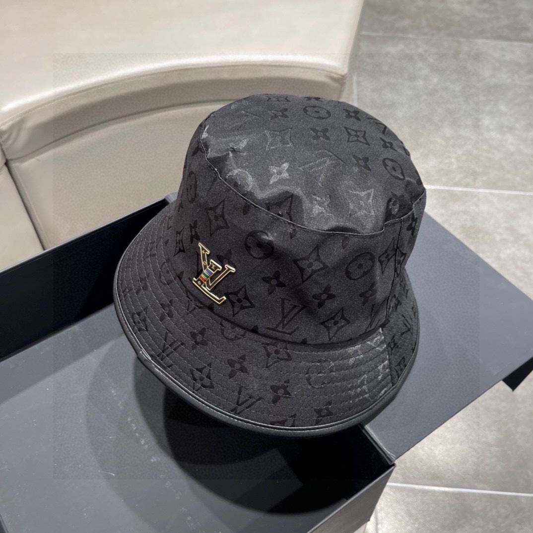Louis Vuitton LV Exquisite Embroidered Fisherman's Hat Sunhat (Replica)