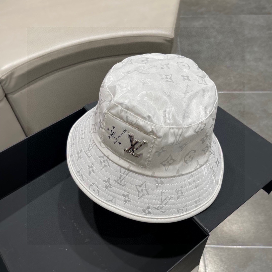 Louis Vuitton LV Exquisite Embroidered Fisherman's Hat Sunhat (Replica)