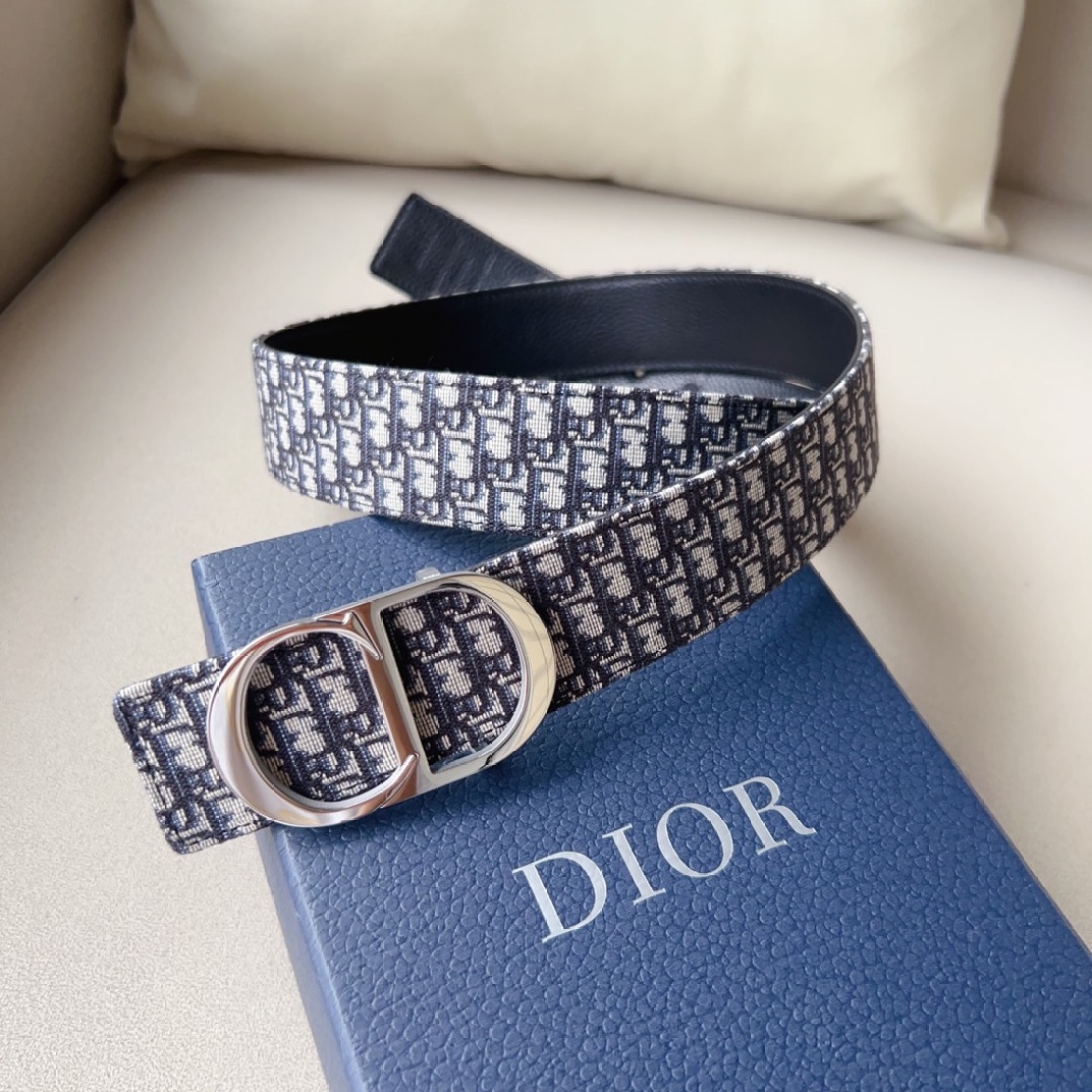 Dior Classic Printed Belt CD Steel Print 30MM