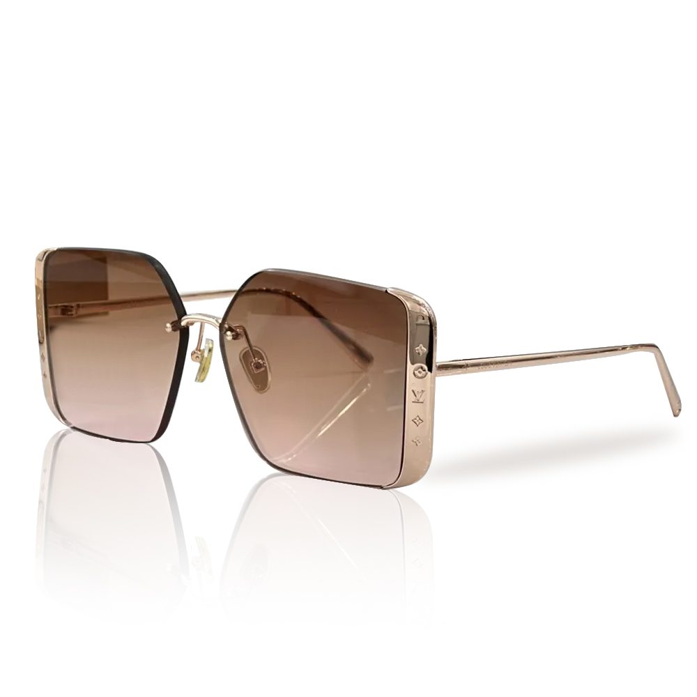 Louis Vuitton LV Lrregular Metal Frame Sunglasses Top Quality (Replica)