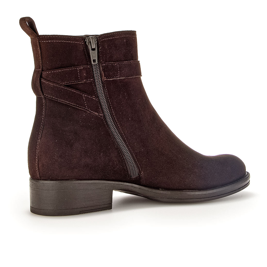 GABOR Chocolate suede with dark buckle,