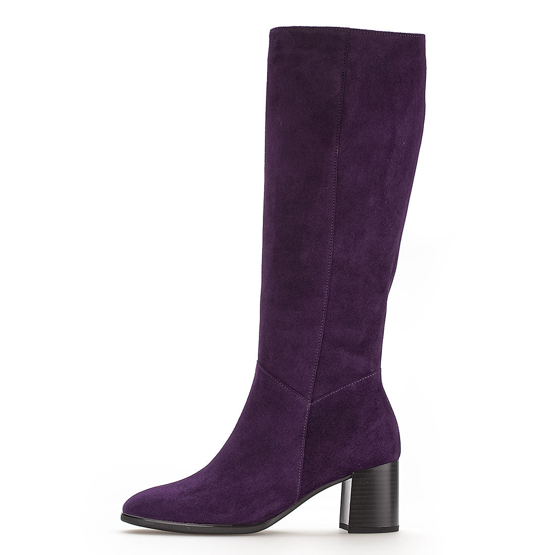 GABOR Purple long suede boot shaft M,
