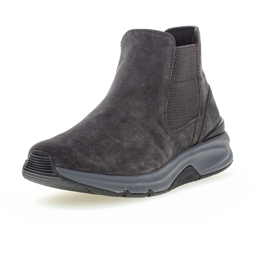 ROLLINGSOFT Dark gray suede with elastic + zip,