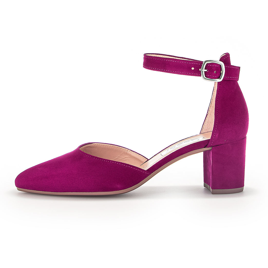 GABOR Orchid suede shoes with ankle strap,