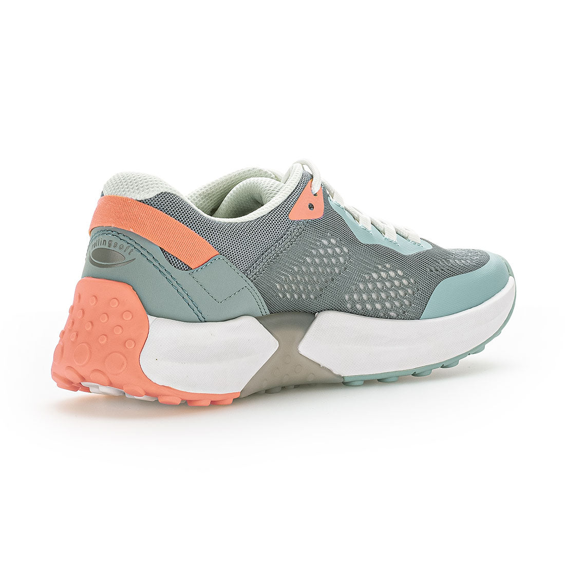 ROLLINGSOFT mint/coral textile sneaker (vegan),