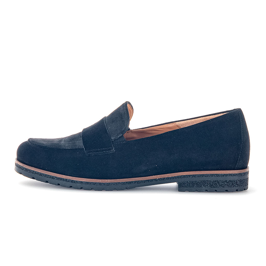 GABOR Black suede loafer,