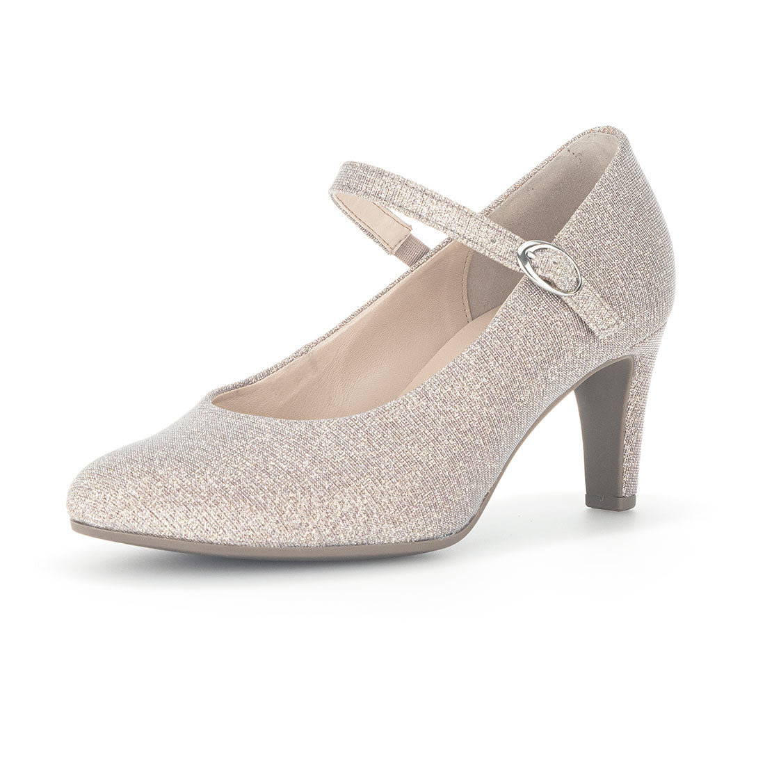 GABOR Pink glitter pump with stiletto heel,