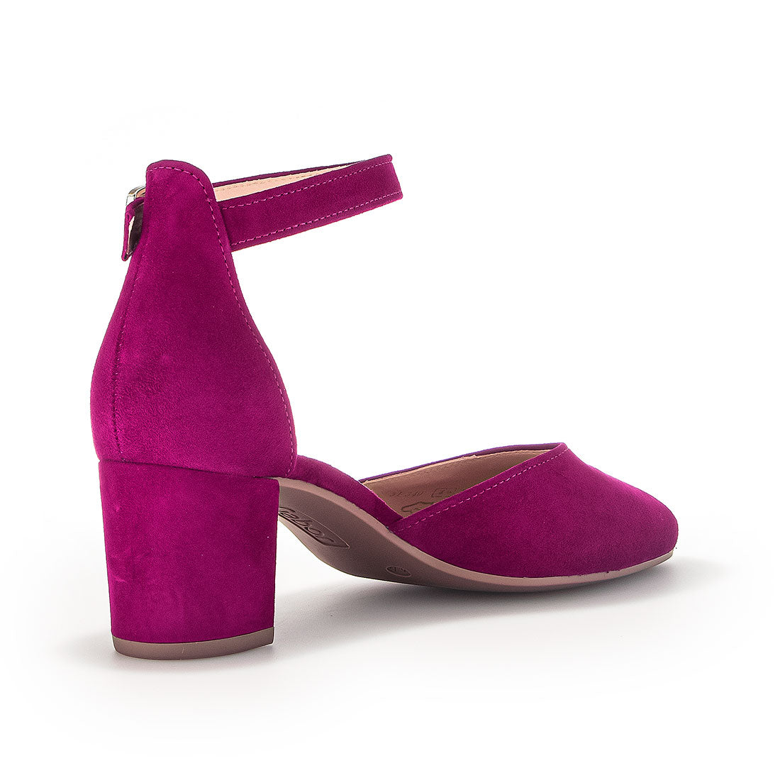 GABOR Orchid suede shoes with ankle strap,