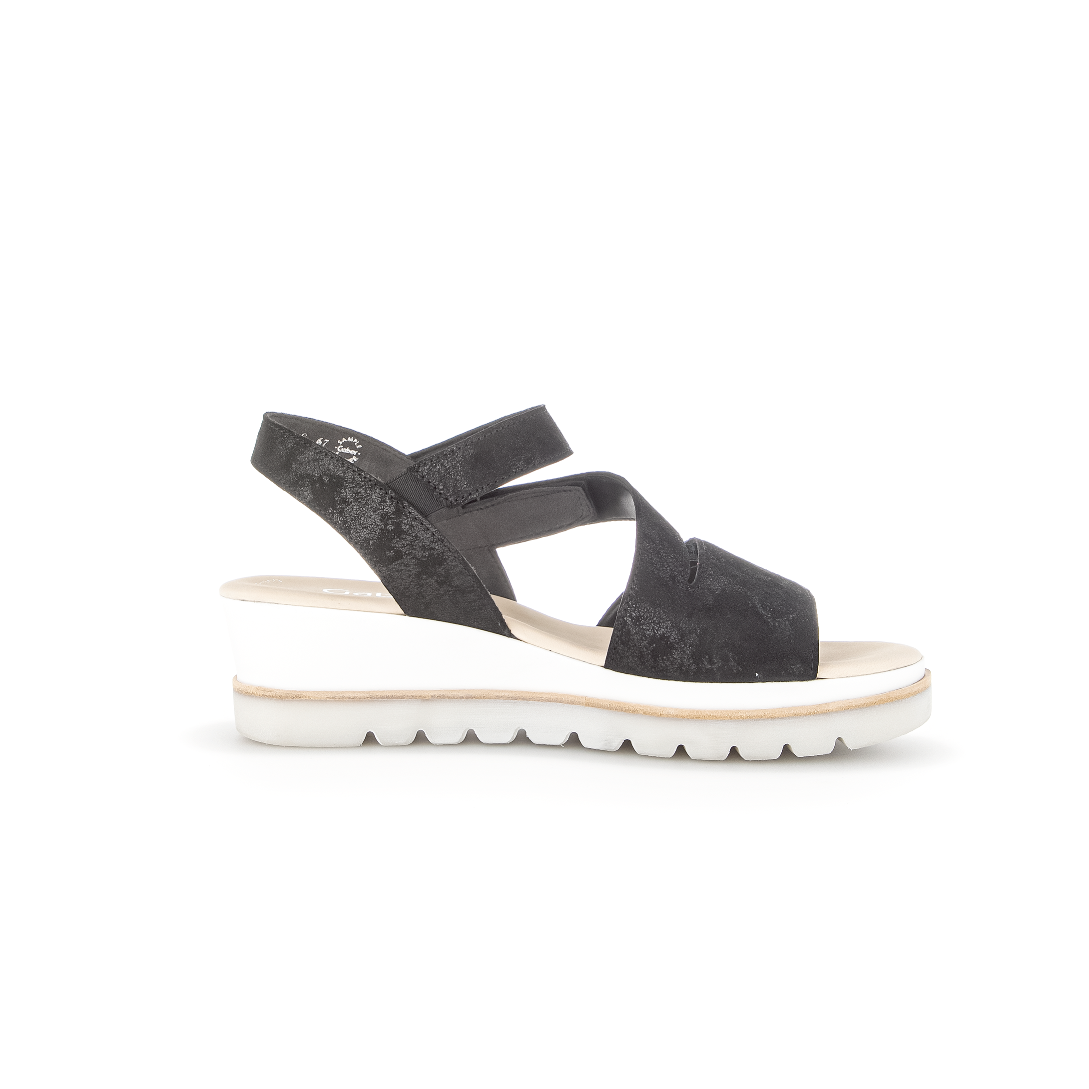 24.640 - QUARTER STRAP WEDGE VELCRO SANDAL