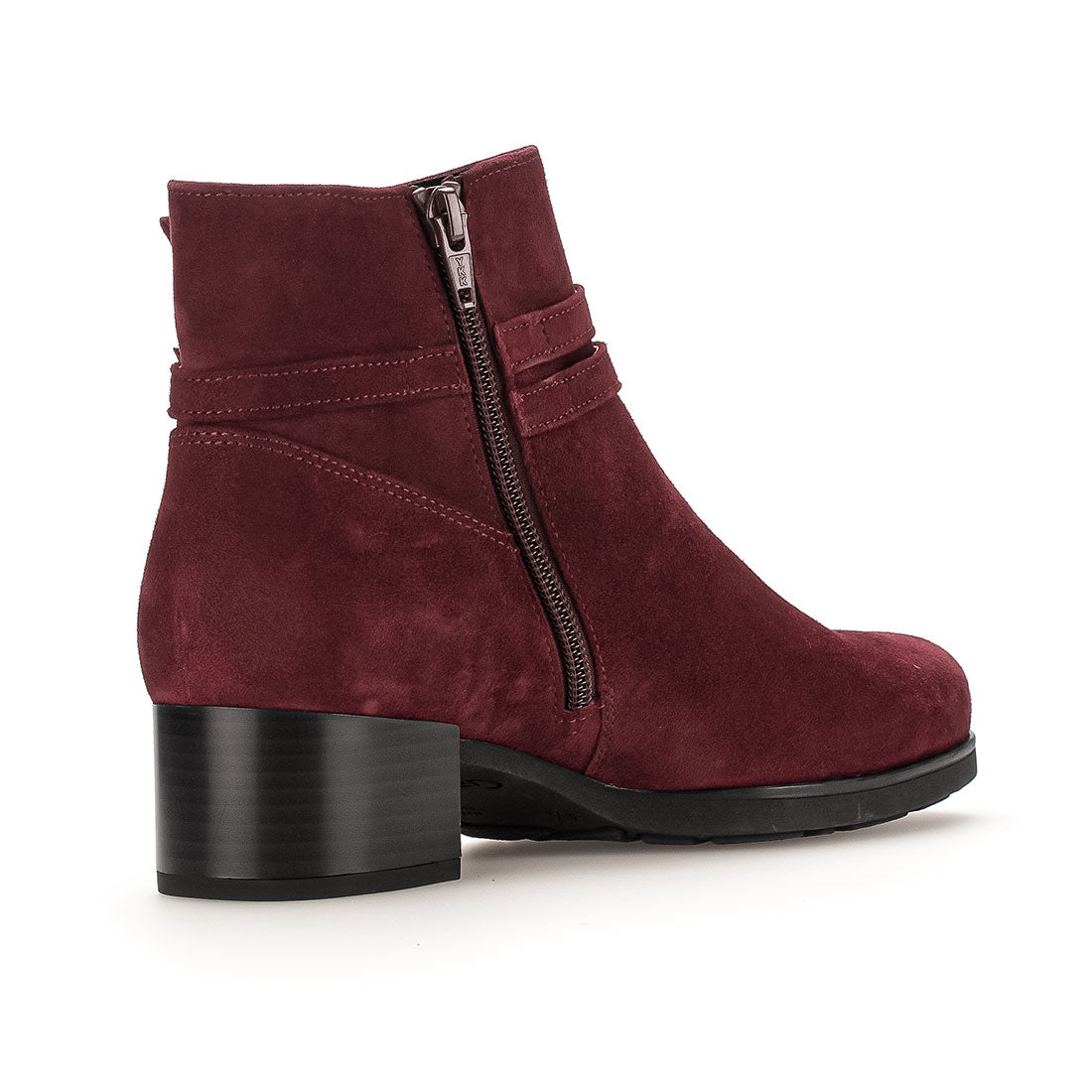 GABOR Bordeaux red suede boot,