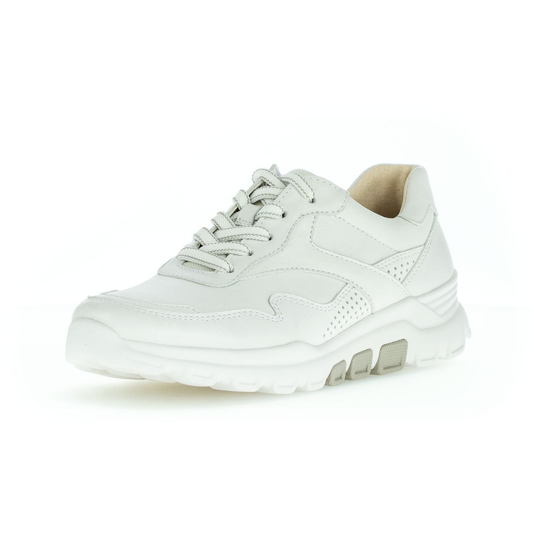 ROLLINGSOFT White leather sneaker with laces,