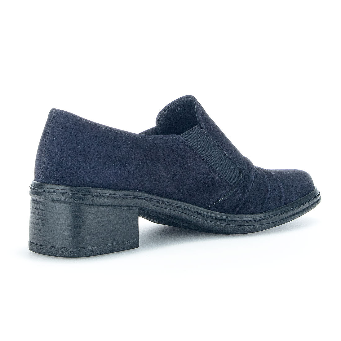 GABOR Blue suede plug in loafer,