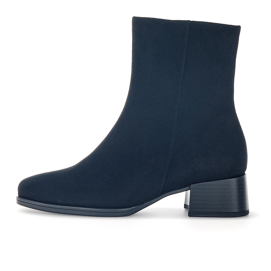 GABOR Black suede boot with zipper,