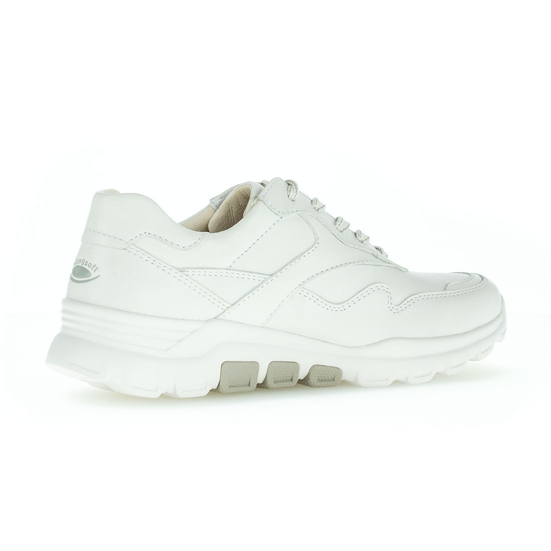ROLLINGSOFT White leather sneaker with laces,