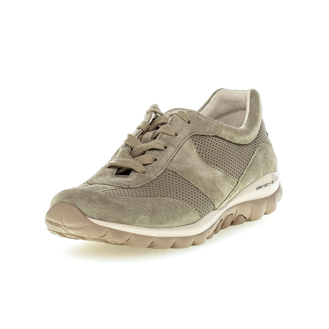 ROLLINGSOFT Sage green suede with mesh/textile,