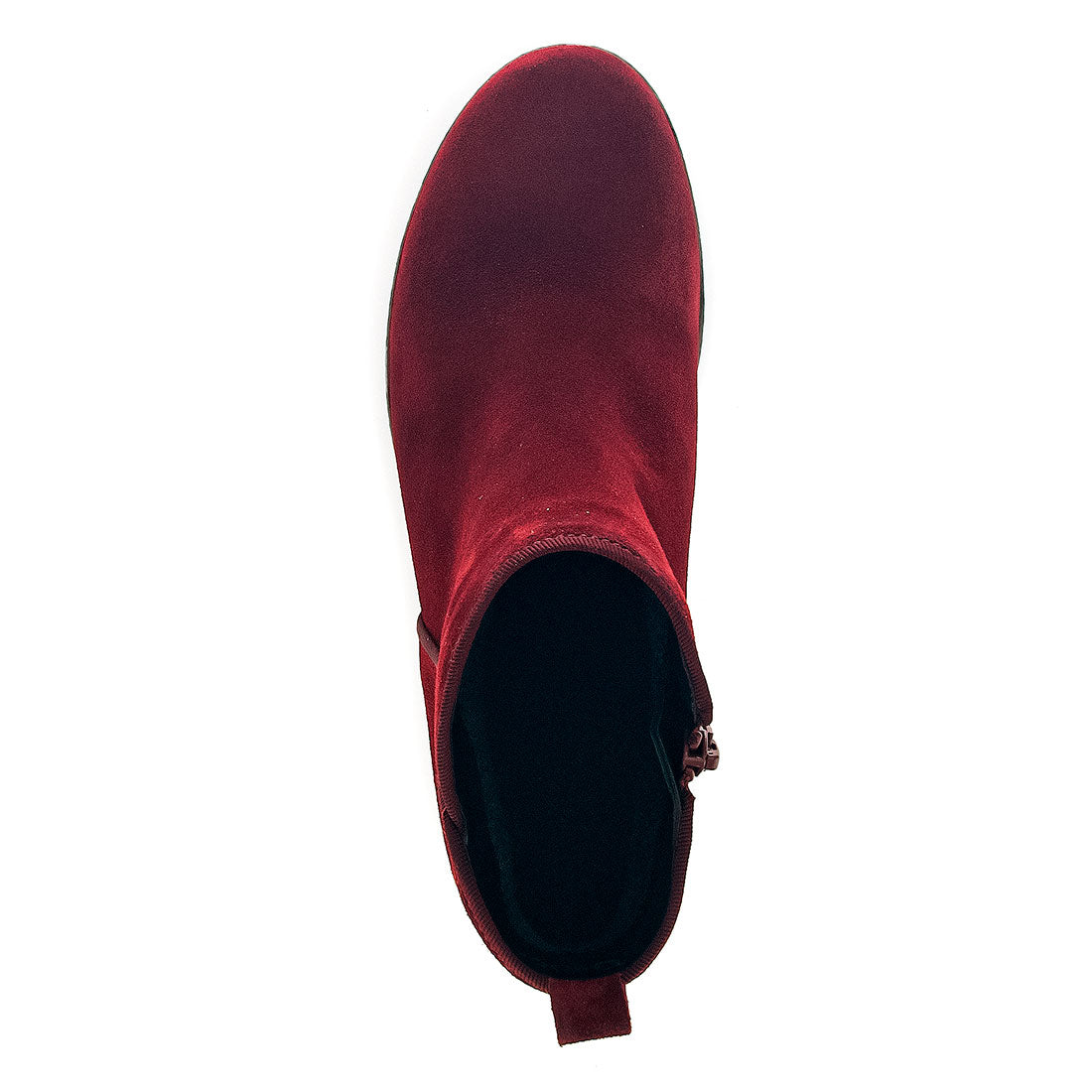 GABOR Dark red suede with 4 cm heel,