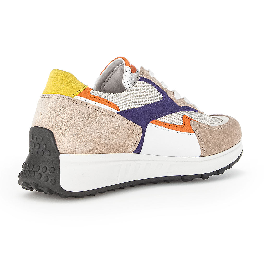 GABOR Sand, purple, orange sneaker with laces,
