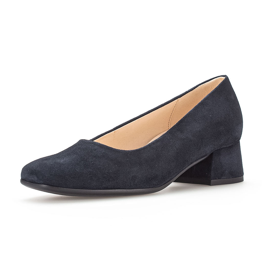 GABOR Blue suede pump with width G,