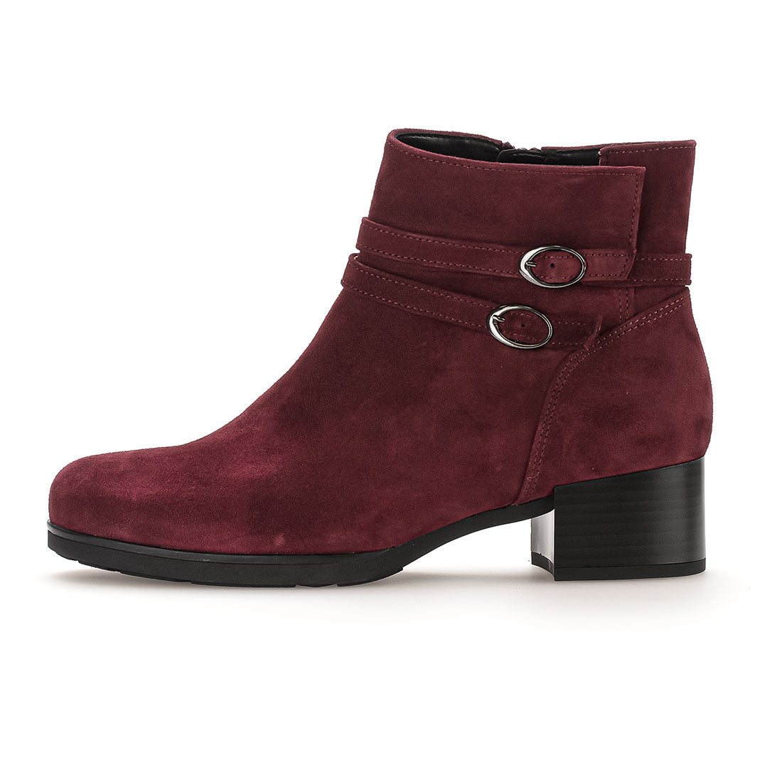 GABOR Bordeaux red suede boot,