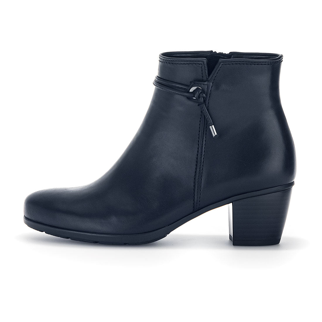 GABOR Dark blue leather with decorative cord,