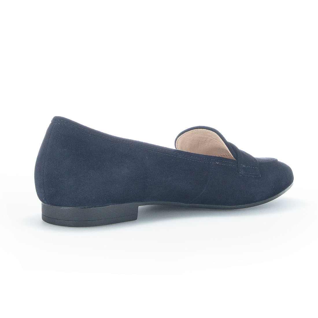 GABOR Blue suede loafer with pointed toe,