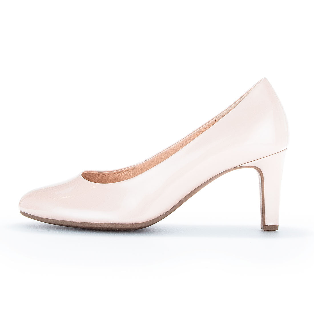 GABOR light mother-of-pearl lacquer pump,