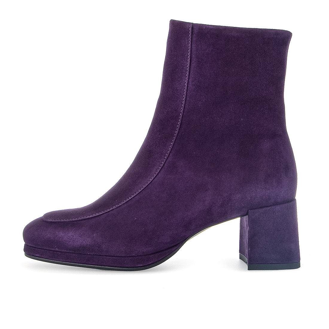 GABOR Purple suede short boot,