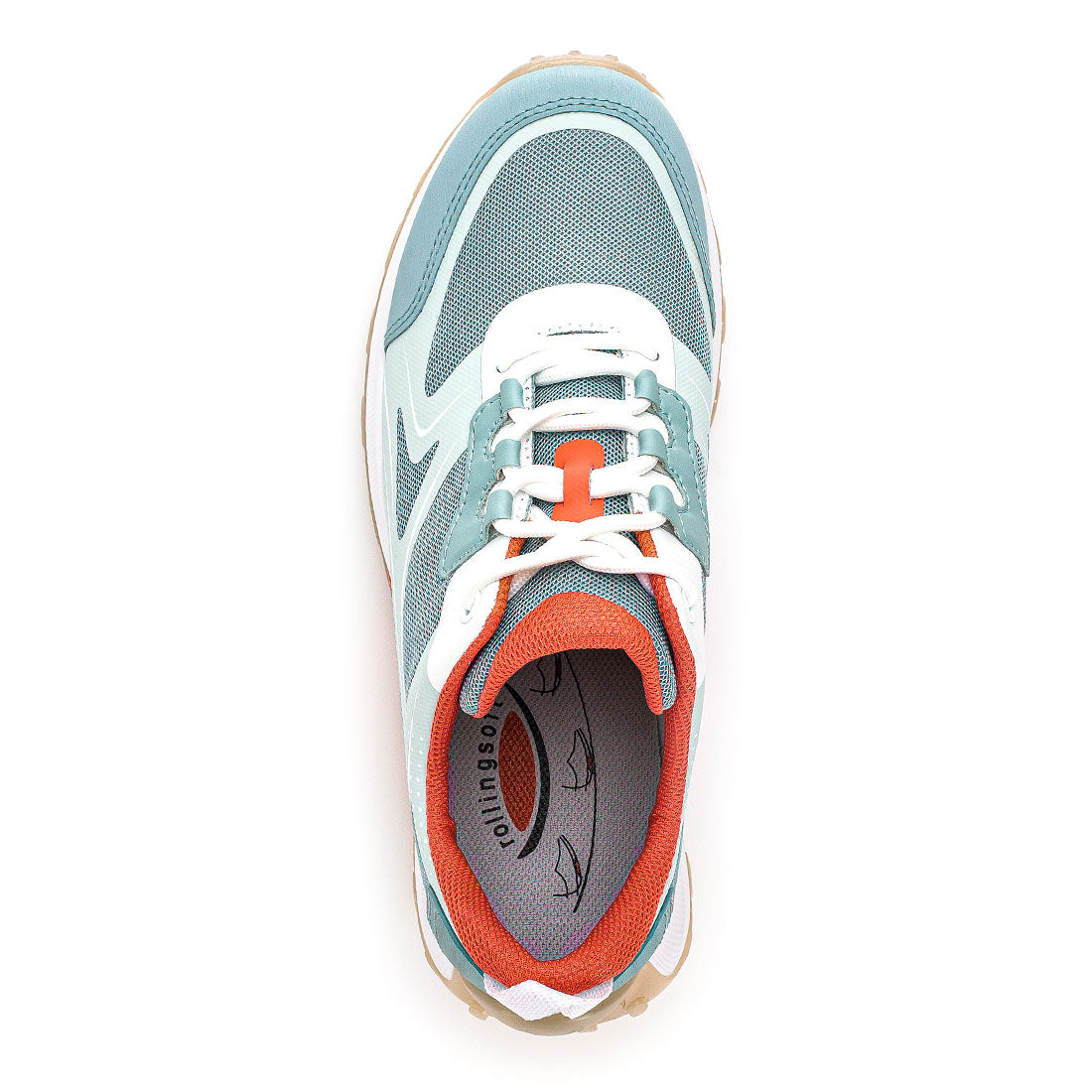 ROLLINGSOFT Blue combi textile sneaker (vegan),