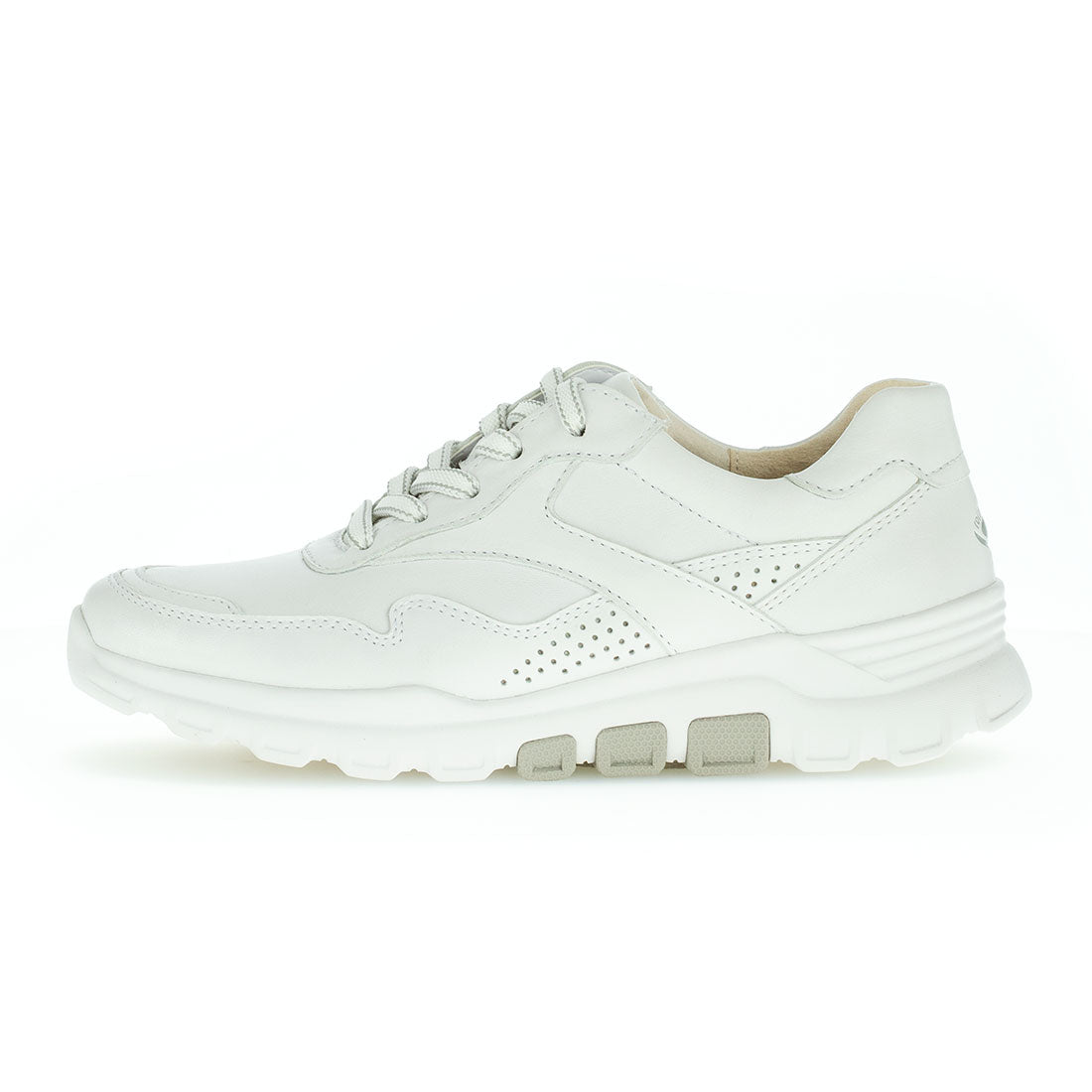 ROLLINGSOFT White leather sneaker with laces,